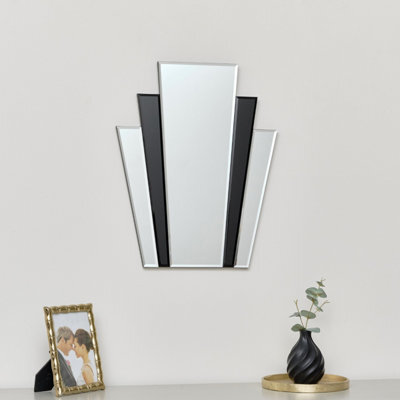 Melody Maison Art Deco Fan Wall Mirror - 50Cm X 40Cm - image 1