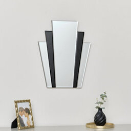 Melody Maison Art Deco Fan Wall Mirror - 50Cm X 40Cm