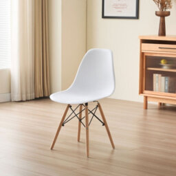 Comfy Living 5 Piece Dining Set With White Wooden Top And 4 White Chairs With Metal Detailing - thumbnail 2