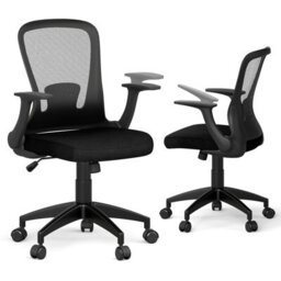 Gainoom Ergonomic Black Mesh Office Chair Height Adjustable Executive Chair - thumbnail 1