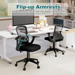 Gainoom Ergonomic Black Mesh Office Chair Height Adjustable Executive Chair - thumbnail 8