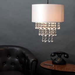 Valuelights Jesmond Grey Ceiling Shade And Bulb (D)32Cm - thumbnail 4
