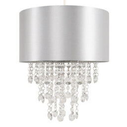 Valuelights Jesmond Grey Ceiling Shade And Bulb (D)32Cm - thumbnail 1