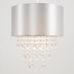 Valuelights Jesmond Grey Ceiling Shade And Bulb (D)32Cm - thumbnail 2