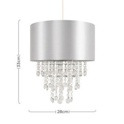 Valuelights Jesmond Grey Ceiling Shade And Bulb (D)32Cm - thumbnail 6