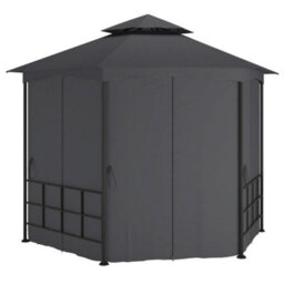 Berkfield Gazebo With Sidewalls 3.1X2.7 M Anthracite - thumbnail 3