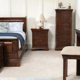 The Furniture Market French Hardwood 2 Drawer Bedside - thumbnail 3