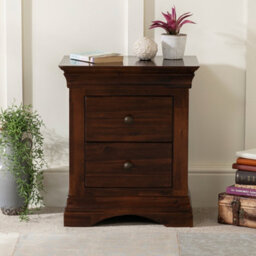 The Furniture Market French Hardwood 2 Drawer Bedside - thumbnail 2
