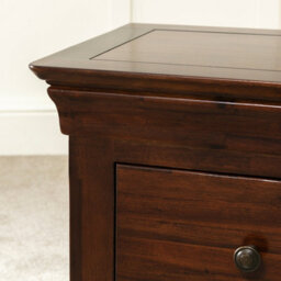 The Furniture Market French Hardwood 2 Drawer Bedside - thumbnail 8
