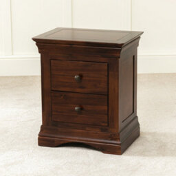 The Furniture Market French Hardwood 2 Drawer Bedside - thumbnail 5
