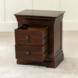 The Furniture Market French Hardwood 2 Drawer Bedside - thumbnail 6