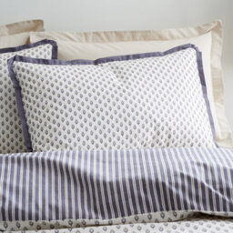 Bianca Fine Linens Amelie 200 Thread Count Cotton Reversible Double Duvet Cover Set With Pillowcases Blue - thumbnail 3