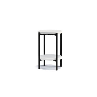 Arte Sigma D Coffee Side Table In White Matt - Compact Elegance For Modern Spaces - W440mm X H610mm X D440mm - image 1