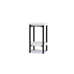 Arte Sigma D Coffee Side Table In White Matt - Compact Elegance For Modern Spaces - W440mm X H610mm X D440mm - thumbnail 1
