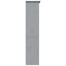 Berkfield Bookcase Bodo Grey 80X38X180 Cm Solid Wood Pine 5-Tier - thumbnail 4