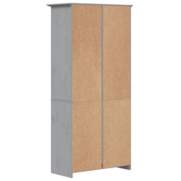 Berkfield Bookcase Bodo Grey 80X38X180 Cm Solid Wood Pine 5-Tier - thumbnail 5