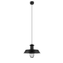 GoodHome Genly Gloss Black Pendant Ceiling Light, (Dia)390mm - thumbnail 2