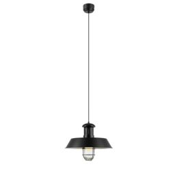 GoodHome Genly Gloss Black Pendant Ceiling Light, (Dia)390mm - thumbnail 3