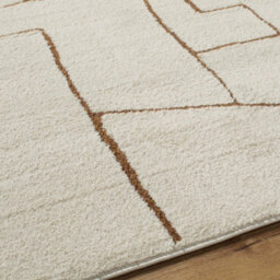 Livabliss Freud-Modern Ivory Brown High Pile Living Dining Bedroom Rug 160 X 213 Cm Easy Care, Non Shedding - thumbnail 3