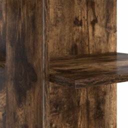 Berkfield Corner Desk With Storage Smoked Oak 140X113,5X75Cm - thumbnail 7