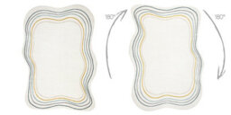 RugsX Carpet Fusion 5707 White Dark Green Shape - Abstraction, Modern, Abstract, 200X290 Cm - thumbnail 3