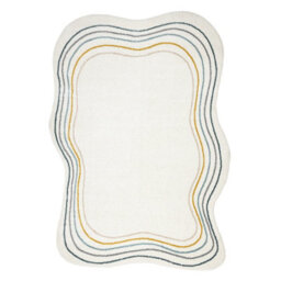 RugsX Carpet Fusion 5707 White Dark Green Shape - Abstraction, Modern, Abstract, 200X290 Cm - thumbnail 4