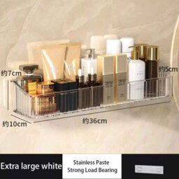 Bathroom Storage Rack, Punch Free, Toilet Organiser Rack, 36Cm - thumbnail 3
