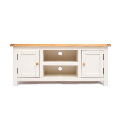 Cabinet Bits Maggiori Off White 2 Door Tv Cabinet Wood Knob - image 1