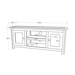Cabinet Bits Maggiori Off White 2 Door Tv Cabinet Wood Knob - thumbnail 9