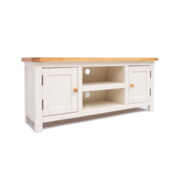 Cabinet Bits Maggiori Off White 2 Door Tv Cabinet Wood Knob - thumbnail 2