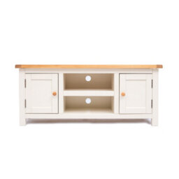 Cabinet Bits Maggiori Off White 2 Door Tv Cabinet Wood Knob - thumbnail 1