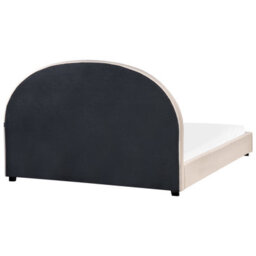 Beliani Bed Fabric Vaucluse 160 X 200 Cm (Eu King Size) Light Beige - thumbnail 6