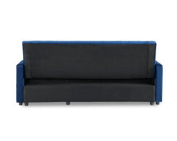 Home Detail Devon 3 Seater Storage Chaise Pull Out Fabric Blue Velvet Sofa Bed - thumbnail 4
