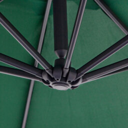 Outsunny 3(M) Garden Banana Parasol Cantilever Umbrella W/ Crank, Green - thumbnail 9