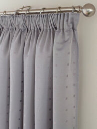 Luxury Living Adiso Pencil Pleat Taped Top Curtains Silver - thumbnail 5