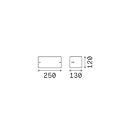 Ideal Lux Luminosa Rex Outdoor Up Down Wall Lamp Coffee 1X E27 Ip44 - thumbnail 2