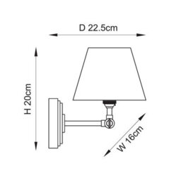 Luminosa Lighting Luminosa Step Wing Brushed Aged Brass Plate Wall Light With Coral Pink Fabric Ripple Shade 16Cm B22 - thumbnail 8
