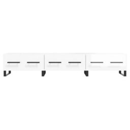 Berkfield Sturdy Tv Cabinet High Gloss White 150X36X30 Cm Engineered Wood - thumbnail 5