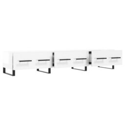 Berkfield Sturdy Tv Cabinet High Gloss White 150X36X30 Cm Engineered Wood - thumbnail 6