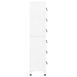 Vidaxl Locker Cabinet White 38X40X180 Cm Steel - thumbnail 4