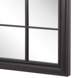 Beliani Wall Mirror Trevol 77 Cm 130 Cm Metal Black - thumbnail 6