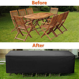 Waterproof Cover For Furniture, Dustproof Outdoor Square Patio Tables And Chairs - thumbnail 5