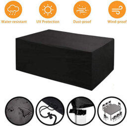 Waterproof Cover For Furniture, Dustproof Outdoor Square Patio Tables And Chairs - thumbnail 3