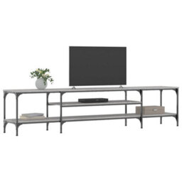 Berkfield Tv Cabinet Grey Sonoma 201X35X45 Cm Engineered Wood&iron - thumbnail 3