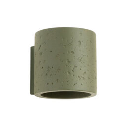 Sollux Lighting Orbis Concrete Olive Green 1 Lights Industrial Wall Light - thumbnail 1