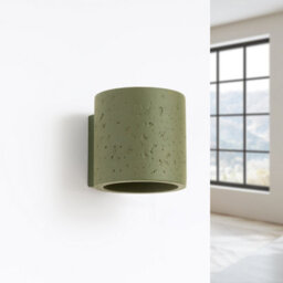 Sollux Lighting Orbis Concrete Olive Green 1 Lights Industrial Wall Light - thumbnail 2