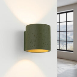 Sollux Lighting Orbis Concrete Olive Green 1 Lights Industrial Wall Light - thumbnail 3