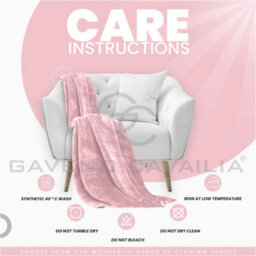 Gc Gaveno Cavailia Luxury Faux Fur Throw 150X200 Cm Pink Fleece Blanket For Double Bed & Sofa Bed - thumbnail 4