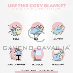 Gc Gaveno Cavailia Luxury Faux Fur Throw 150X200 Cm Pink Fleece Blanket For Double Bed & Sofa Bed - thumbnail 3
