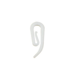 Nisis Plastic White Curtain Hook, (L)27mm, Pack Of 20 - thumbnail 1